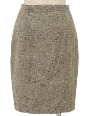 ツイードチェーンデザインセットアップ　グレージュ／マルチ