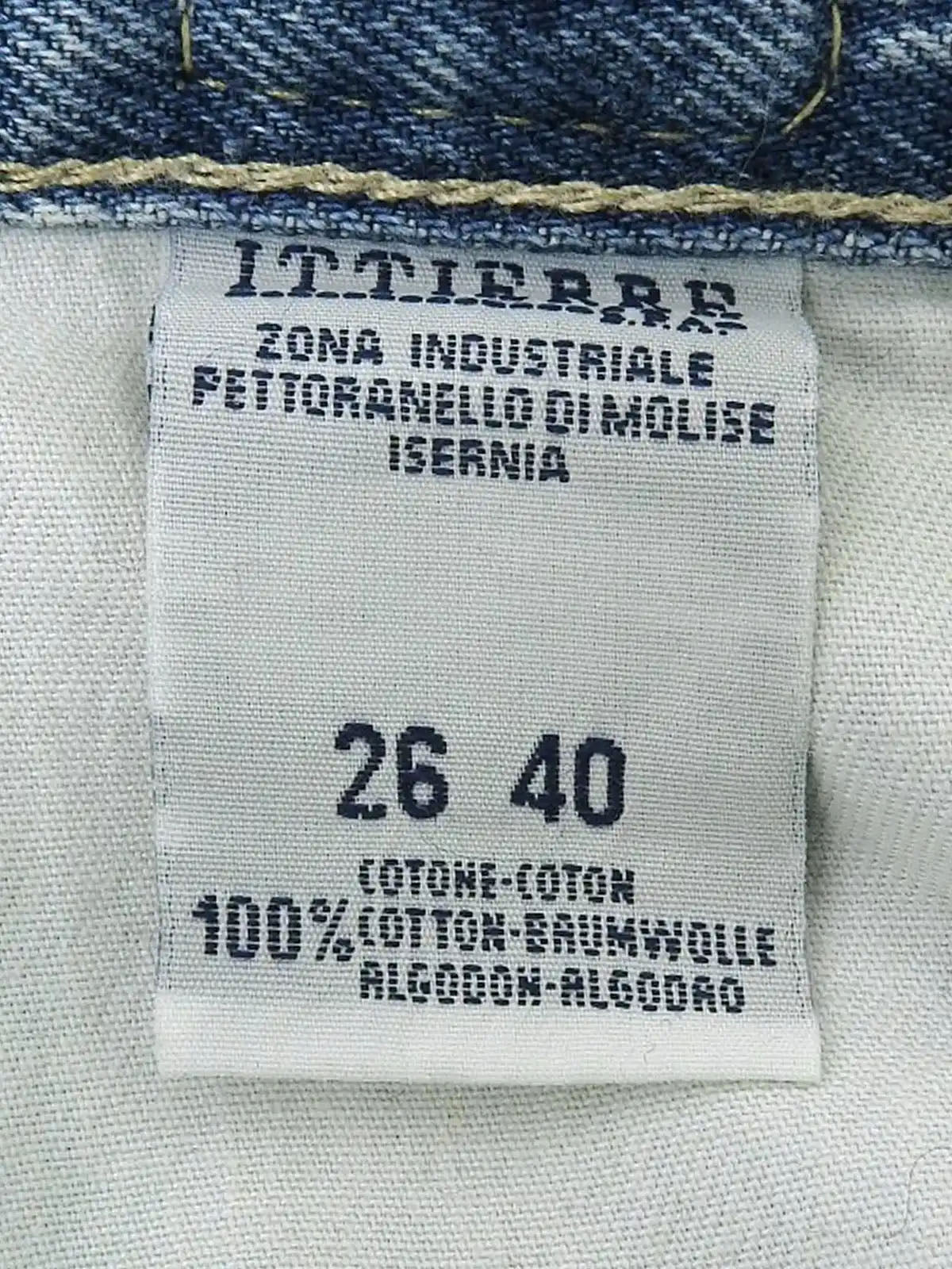 Medusa Button Denim Pants Indigo