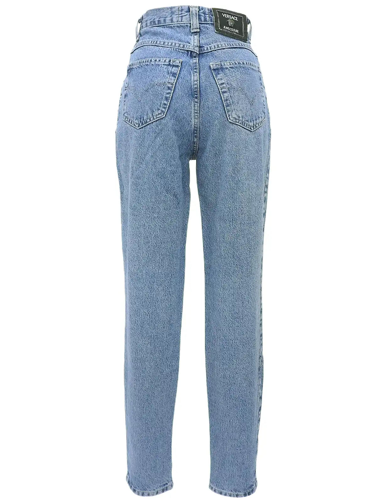 Medusa Button Denim Pants Indigo