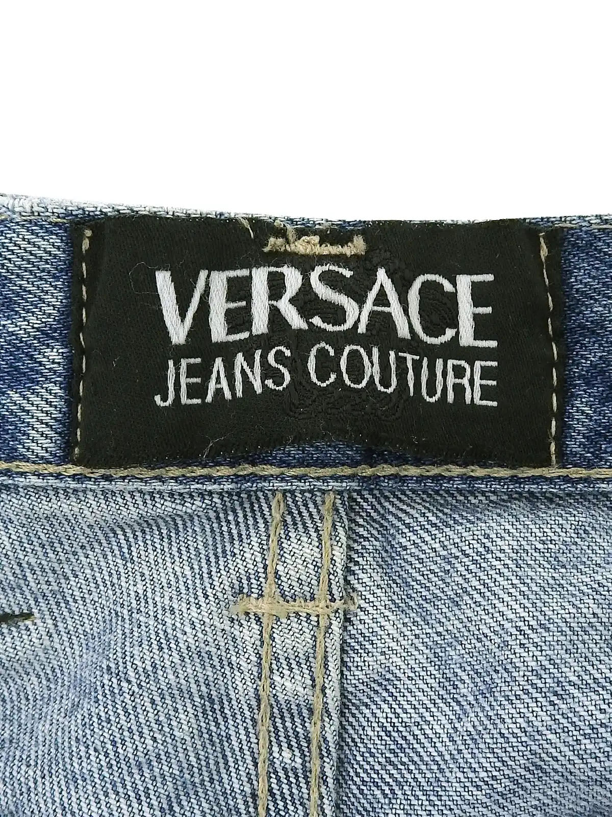 Medusa Button Denim Pants Indigo