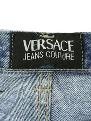 Medusa Button Denim Pants Indigo