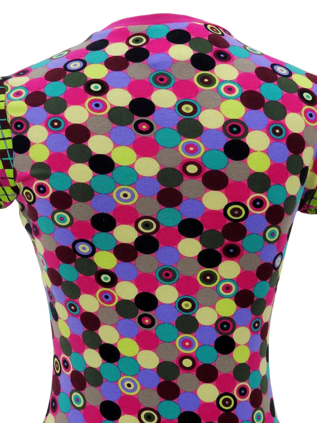 フラワーデザインパターンショートスリーブトップス ピンク/マルチ