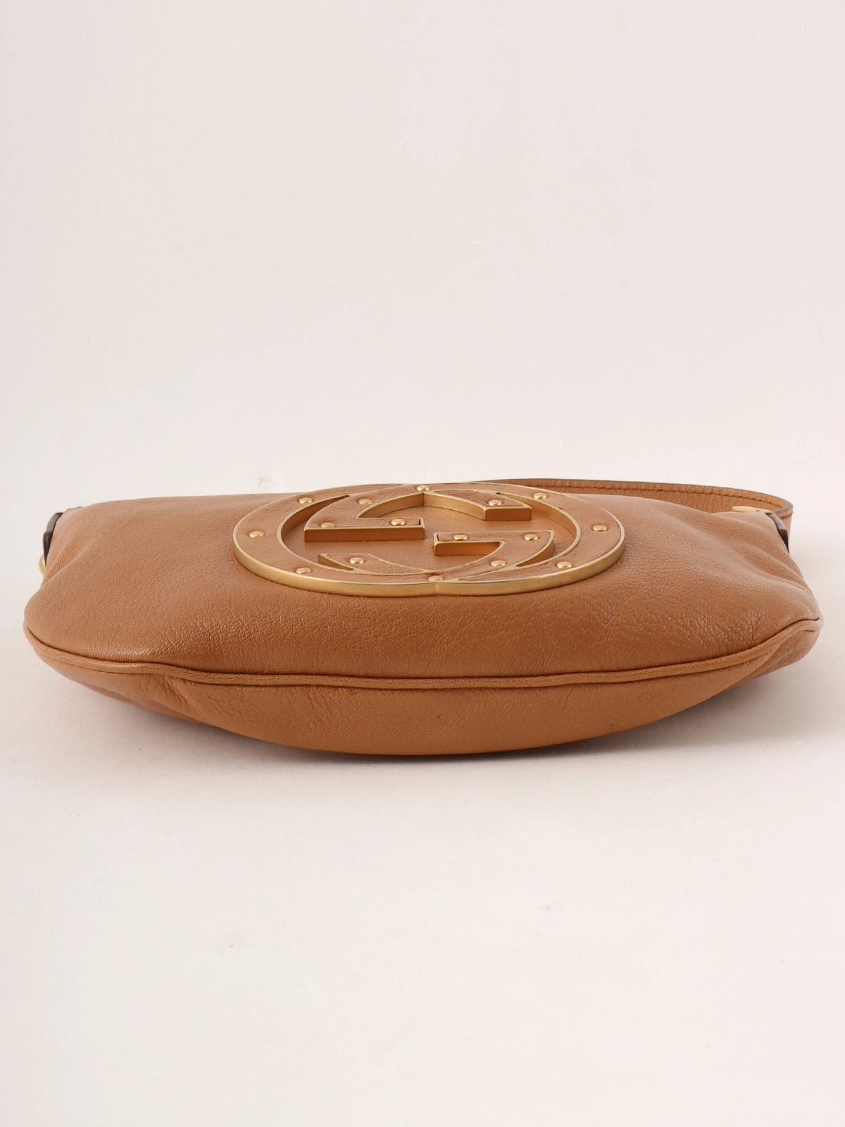 インターロッキングハンドバッグ キャメル