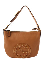 インターロッキングハンドバッグ キャメル