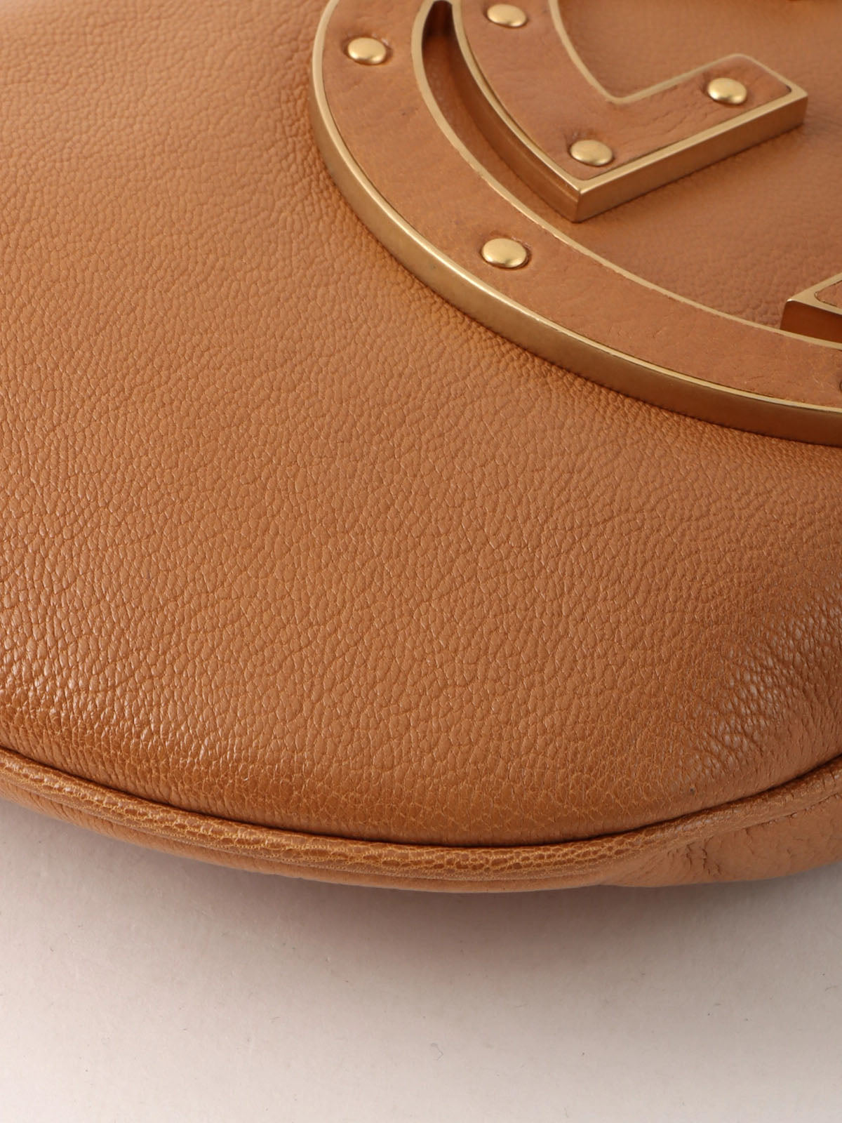 インターロッキングハンドバッグ キャメル