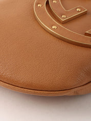 インターロッキングハンドバッグ キャメル