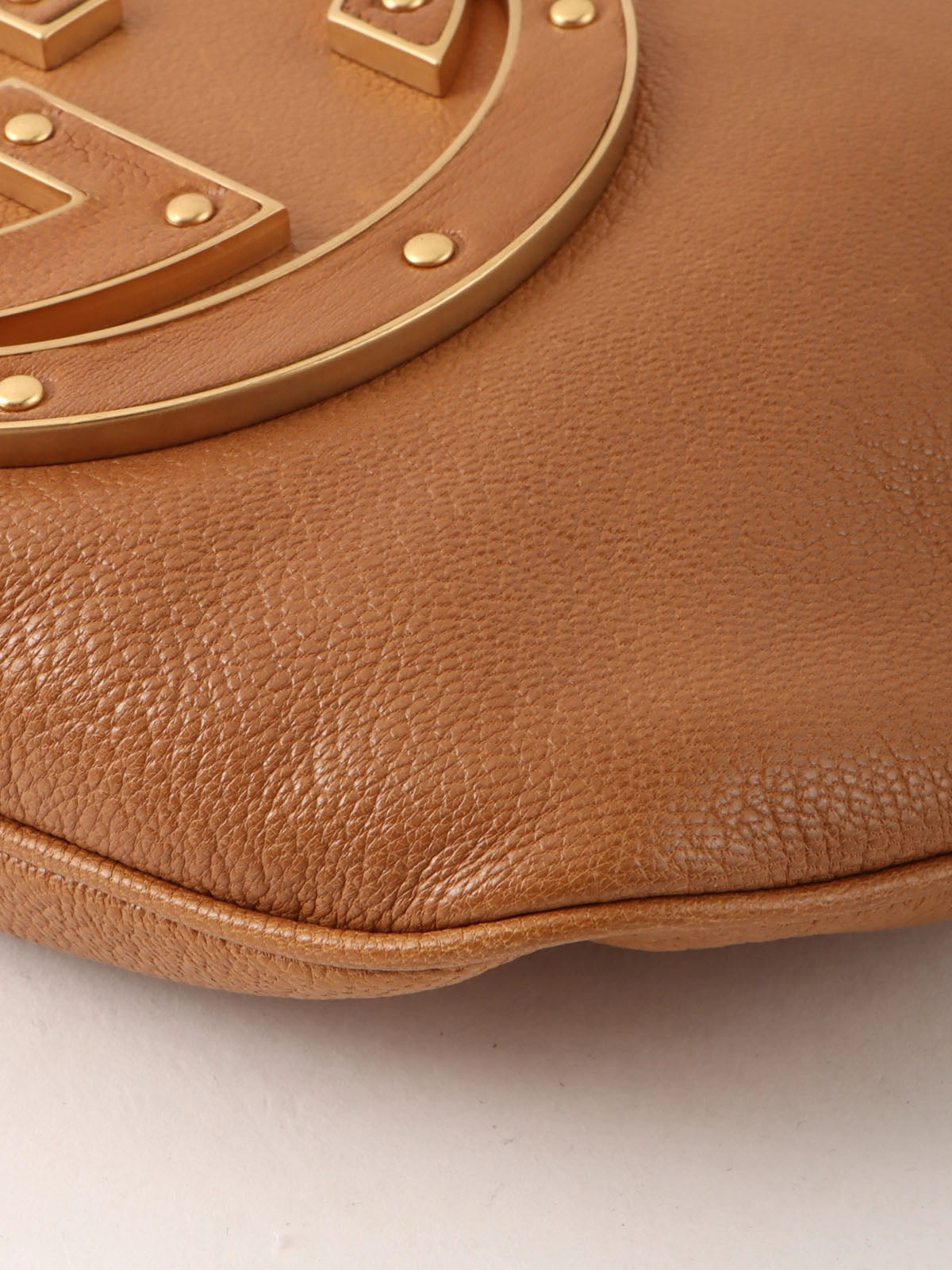 インターロッキングハンドバッグ キャメル