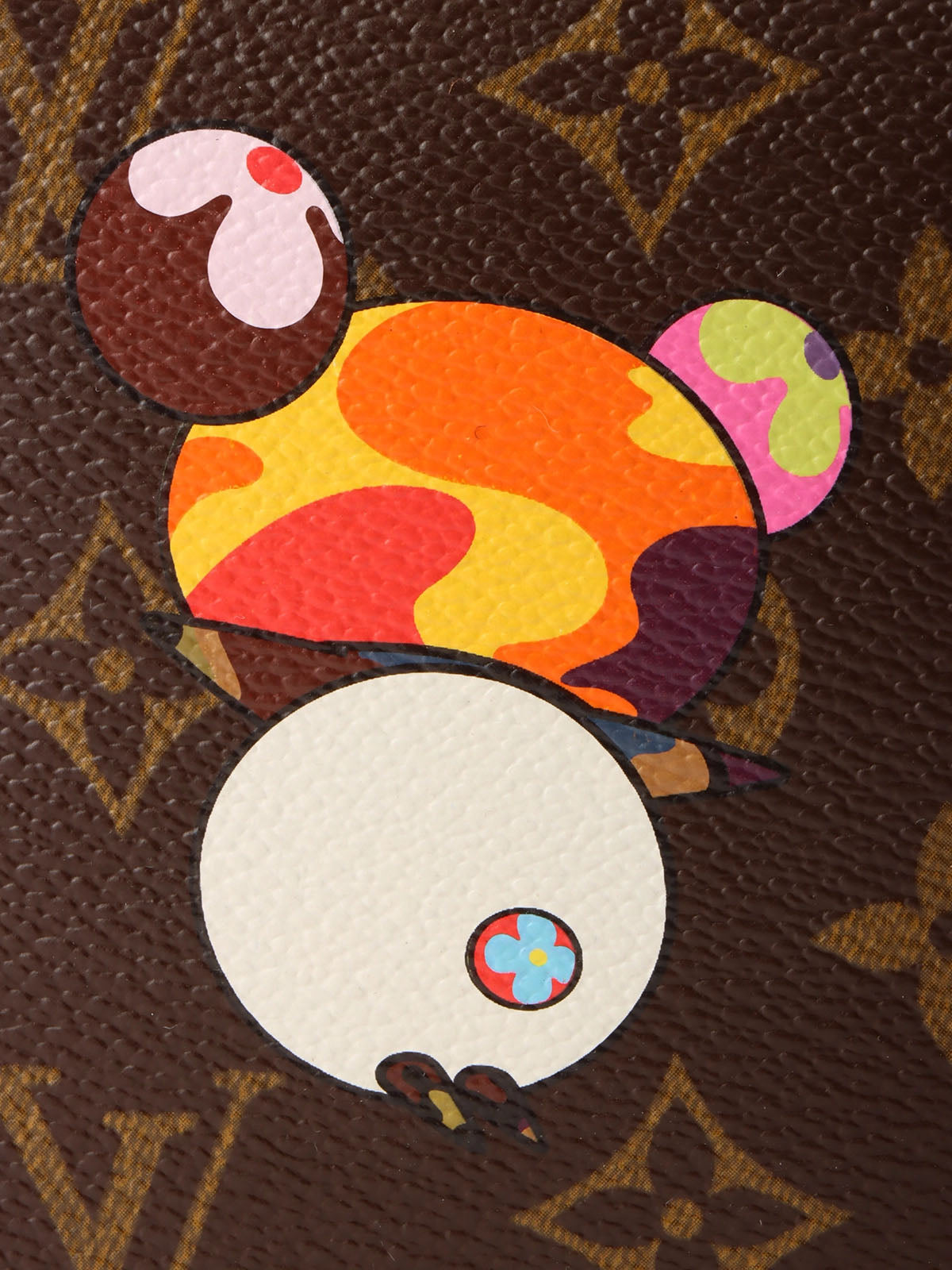 2009 Takashi Murakami Collaboration Monogram Panda Pochette Accessoires Brown/Multi