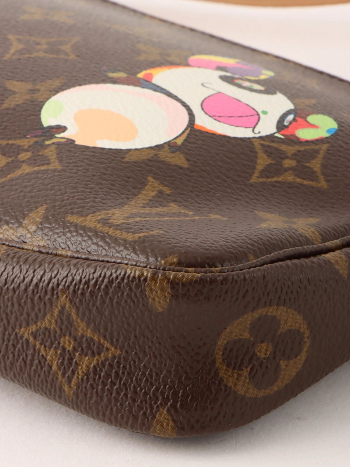 2009 Takashi Murakami Collaboration Monogram Panda Pochette Accessoires Brown/Multi