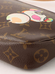 2009 Takashi Murakami Collaboration Monogram Panda Pochette Accessoires Brown/Multi