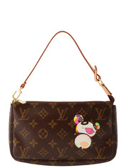 2009 Takashi Murakami Collaboration Monogram Panda Pochette Accessoires Brown/Multi