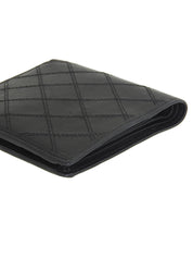 2007 Bicolor Stitch Compact Wallet, Black