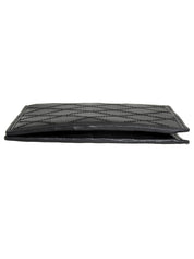 2007 Bicolor Stitch Compact Wallet, Black