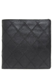2007 Bicolor Stitch Compact Wallet, Black