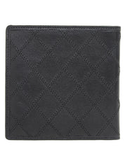 2007 Bicolor Stitch Compact Wallet, Black