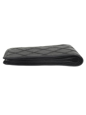 2007 Bicolor Stitch Compact Wallet, Black