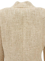 2003 Tweed CC Mark Button Jacket, Beige