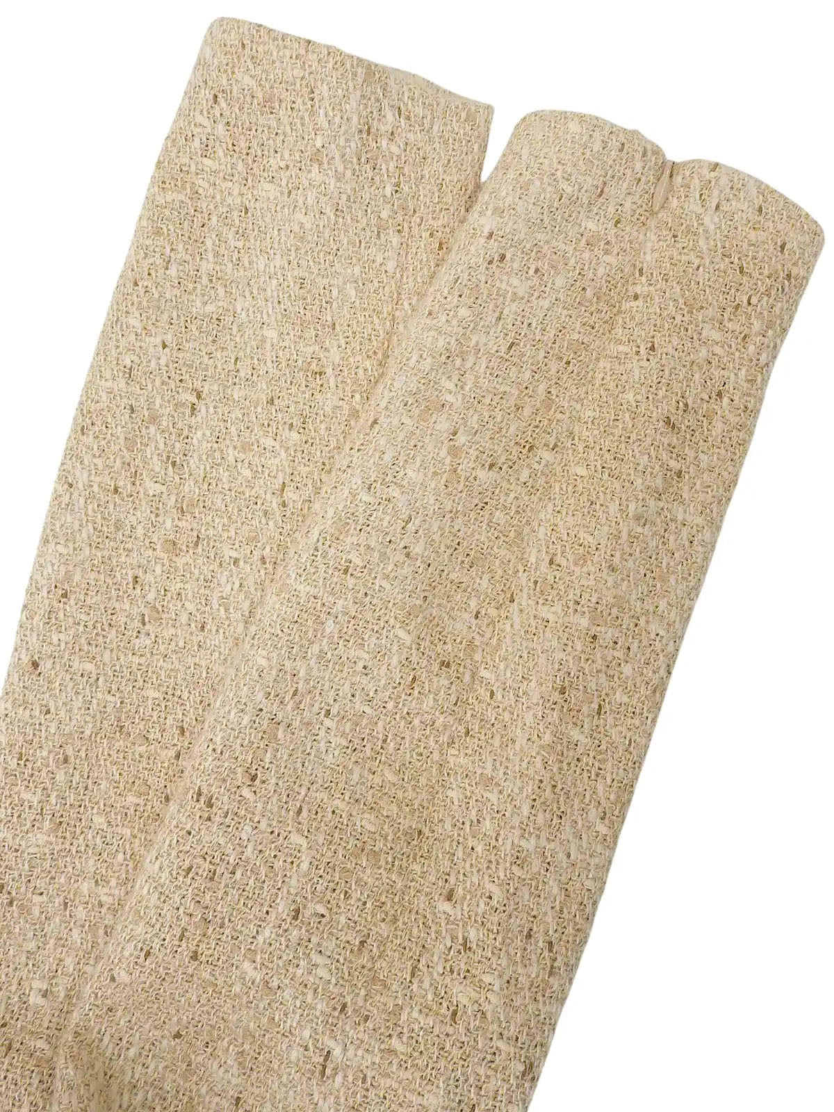 2003 Tweed CC Mark 纽扣夹克，米色