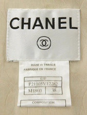 2003 Tweed CC Mark Button Jacket, Beige
