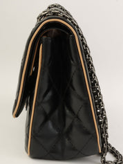 2013 2.55 Chain Shoulder Bag Black/Beige