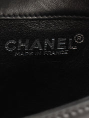 2000年頃製 チョコバー2.55ラインストーンCCマークミニチェーンバッグ ブラック