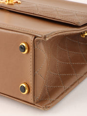 1990s CC Turnlock Chain Shoulder Bag, Brown