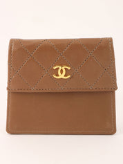 1990s CC Turnlock Chain Shoulder Bag, Brown