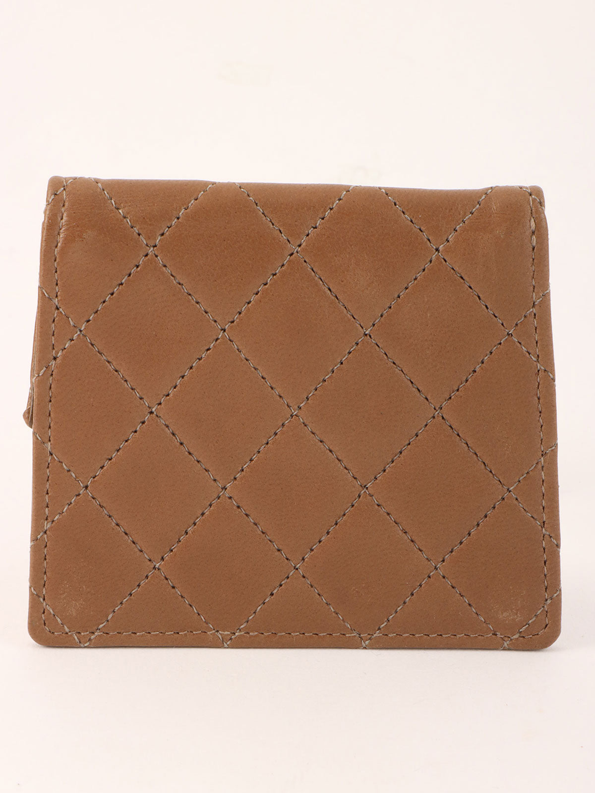 1990s CC Turnlock Chain Shoulder Bag, Brown