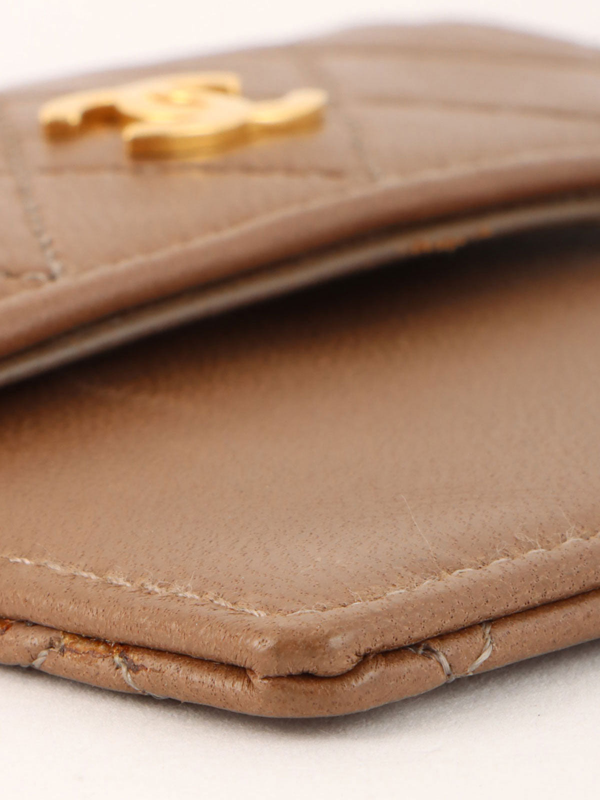 1990s CC Turnlock Chain Shoulder Bag, Brown