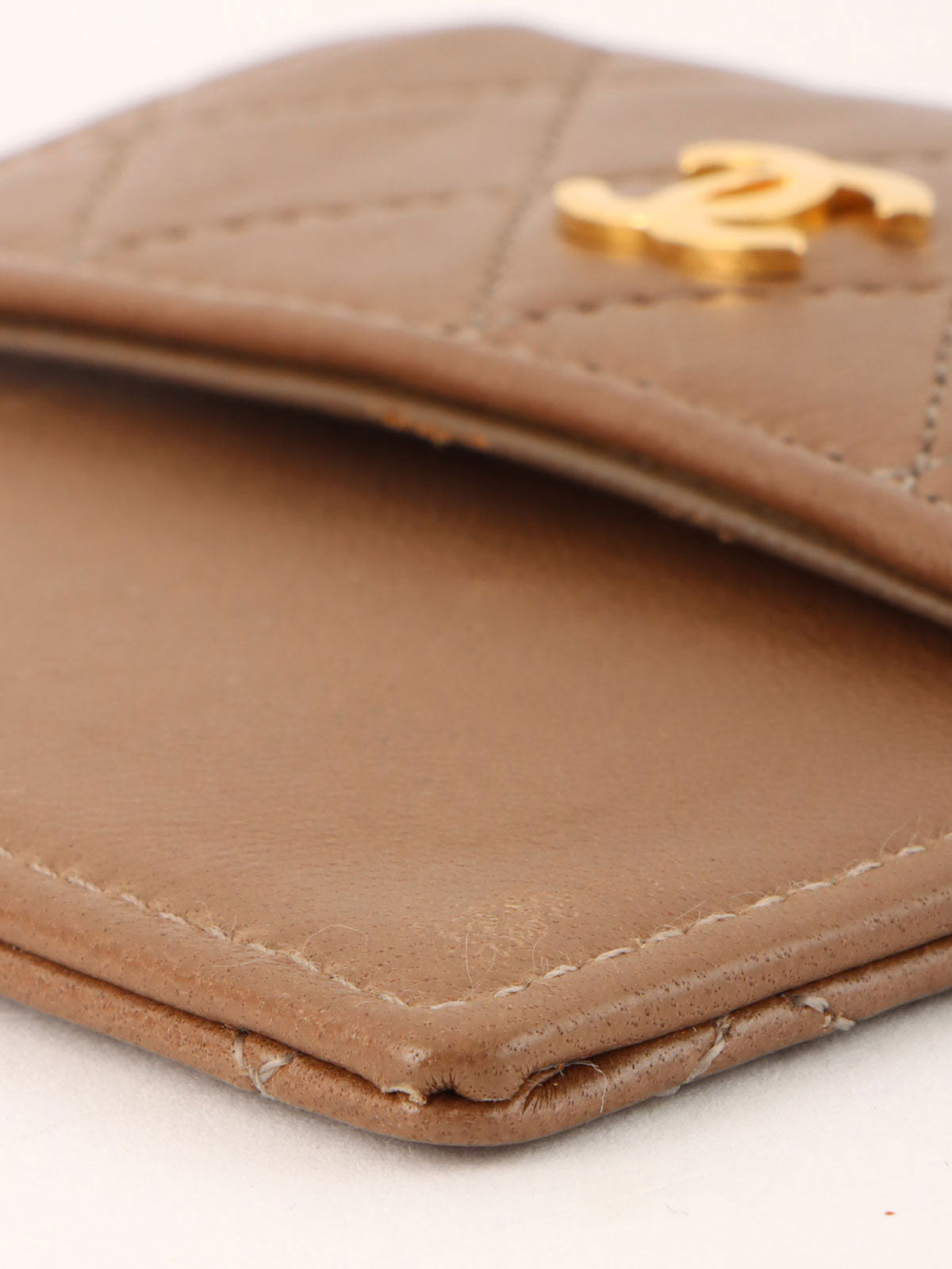 1990s CC Turnlock Chain Shoulder Bag, Brown