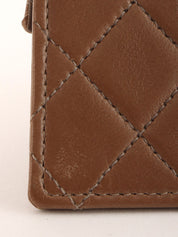 1990s CC Turnlock Chain Shoulder Bag, Brown