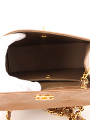 1990s CC Turnlock Chain Shoulder Bag, Brown