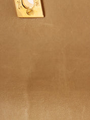 Mademoiselle Stitch CC Turnlock Chain Bag, Beige, circa 1995