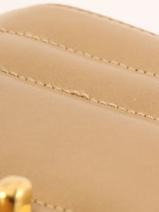 Mademoiselle Stitch CC Turnlock Chain Bag, Beige, circa 1995