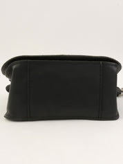 2011 Ultra Stitch CC Mark Plate Chain Shoulder Bag Black