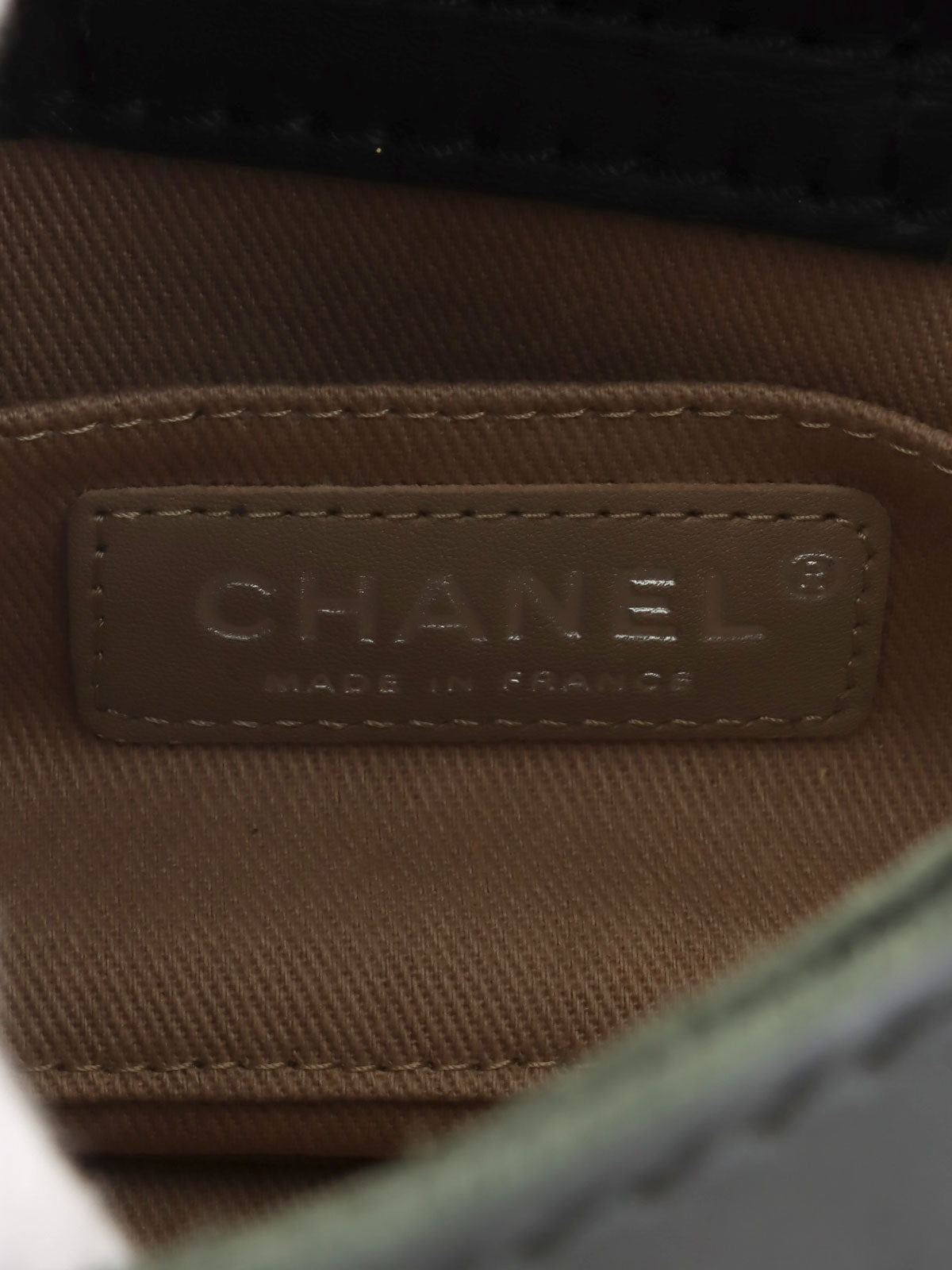 2011年頃製 ウルトラステッチCCマークプレートチェーンショルダーバッグ ブラック