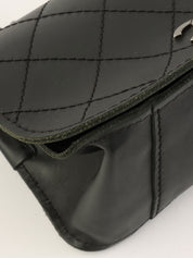 2011 Ultra Stitch CC Mark Plate Chain Shoulder Bag Black