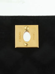 1998年頃製　スエードCCマークターンロックチェーンショルダーバッグ　ブラック