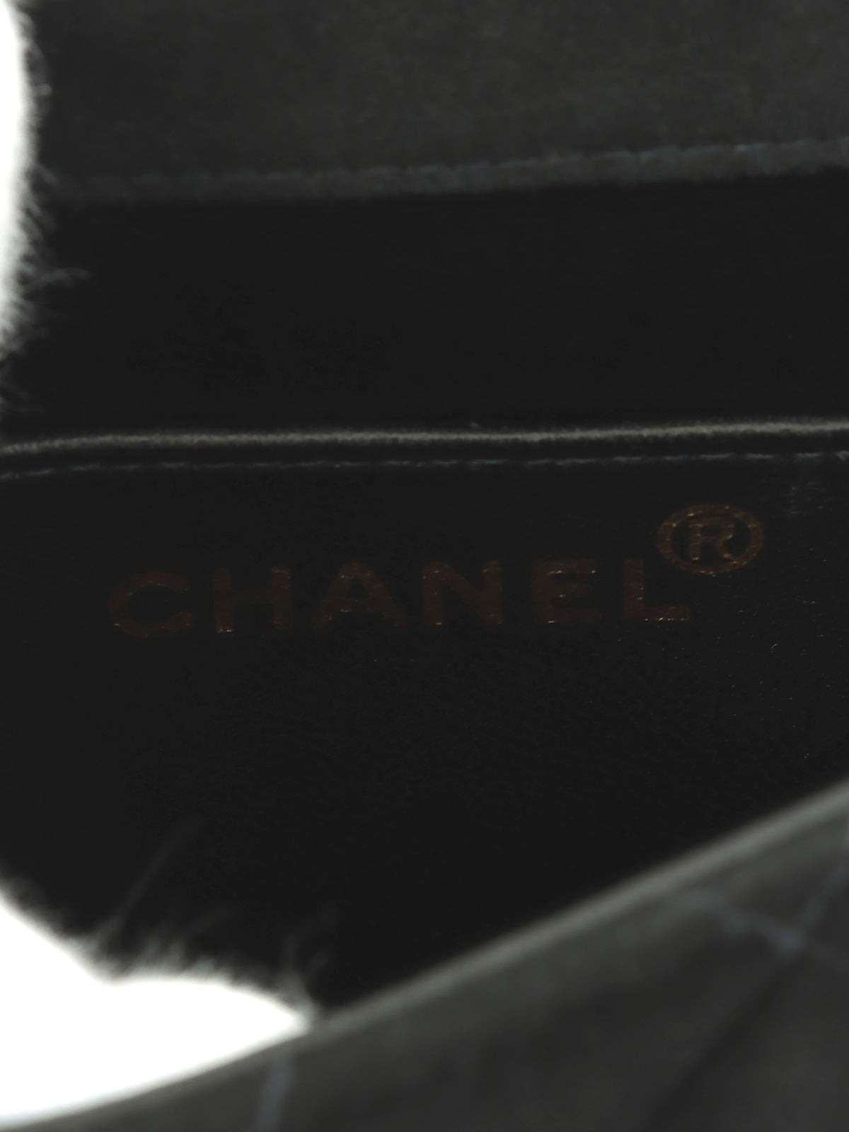 1998年頃製　スエードCCマークターンロックチェーンショルダーバッグ　ブラック