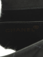 1998年頃製　スエードCCマークターンロックチェーンショルダーバッグ　ブラック