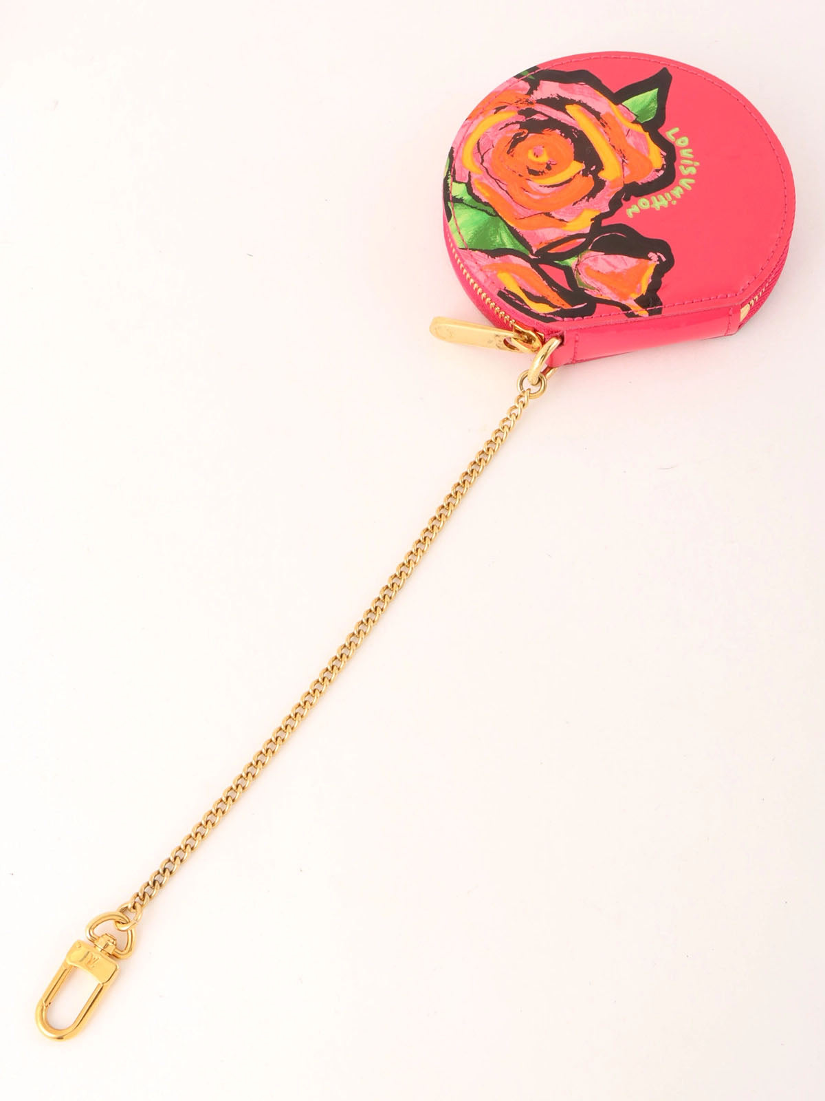 2009年製 モノグラムヴェルニポルトモネシャポー ローズポップ