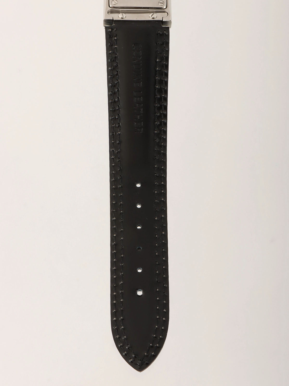 Square Logo Face Watch Silver/Black