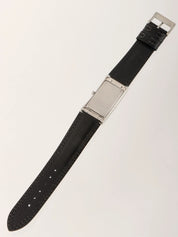Square Logo Face Watch Silver/Black