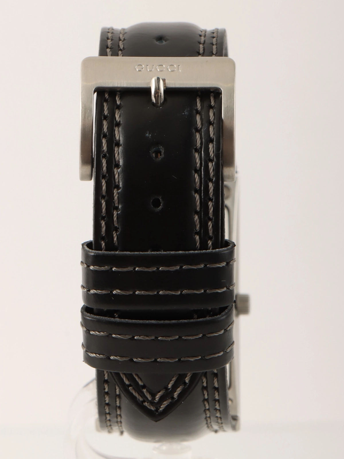 Square Logo Face Watch Silver/Black