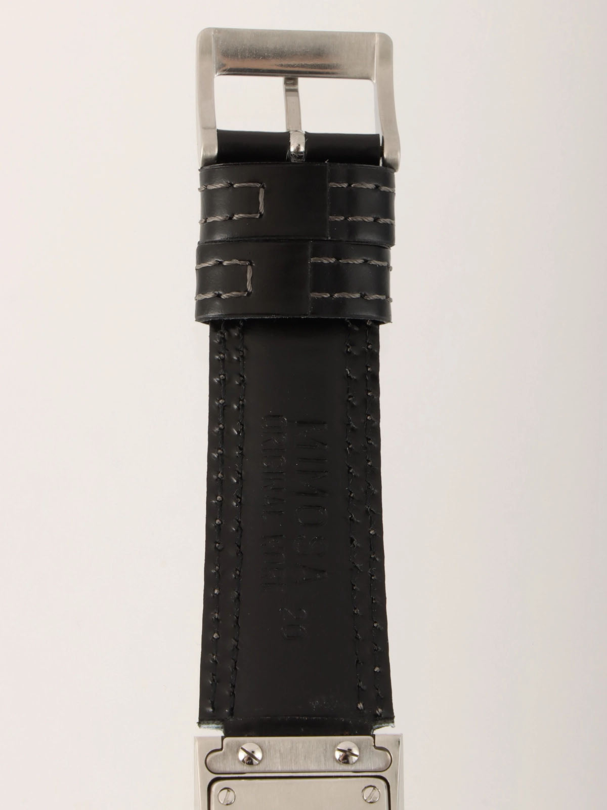 Square Logo Face Watch Silver/Black