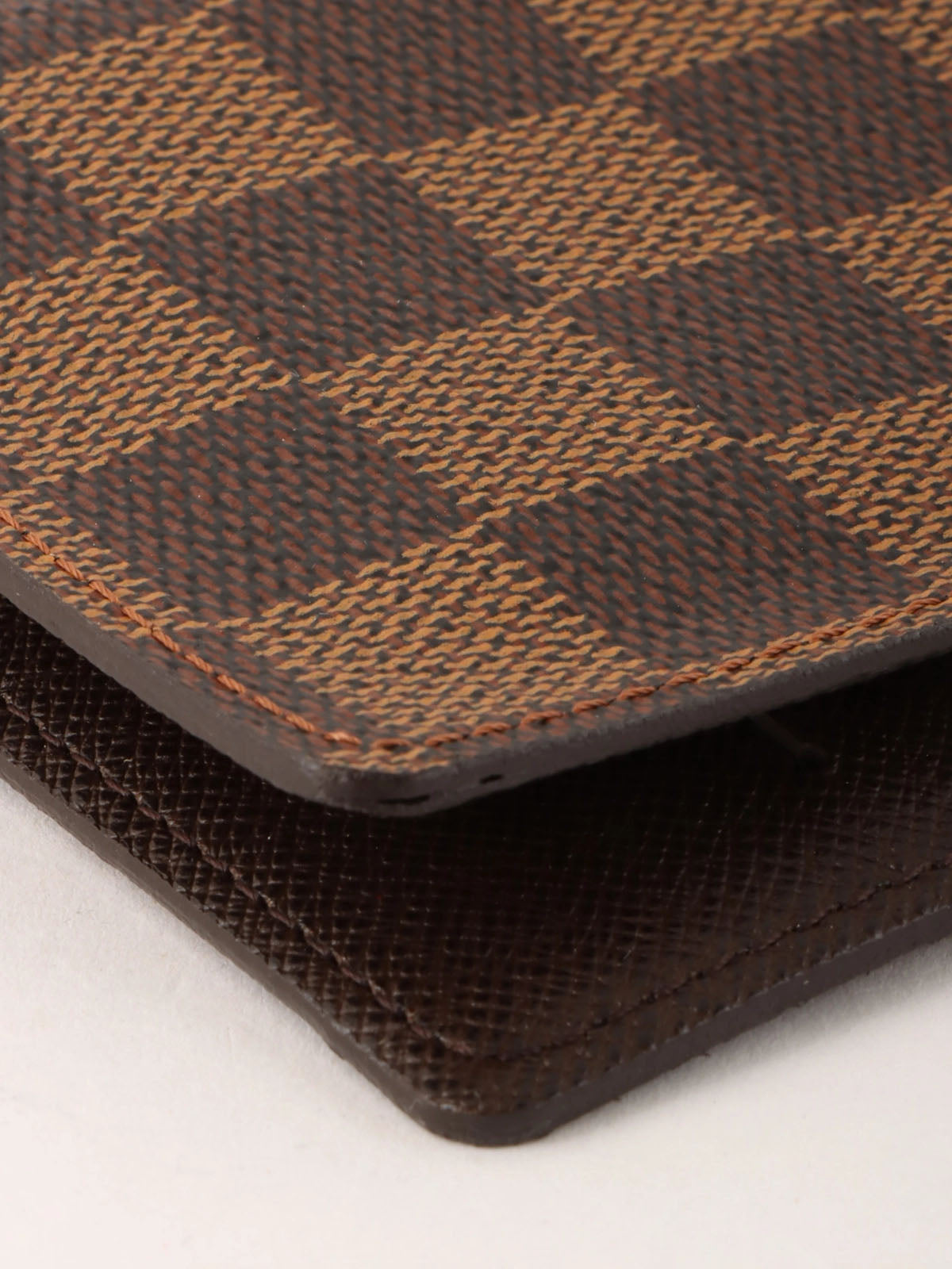 2009年製 キャンバスダミエアジェンダポッシュ ブラウン