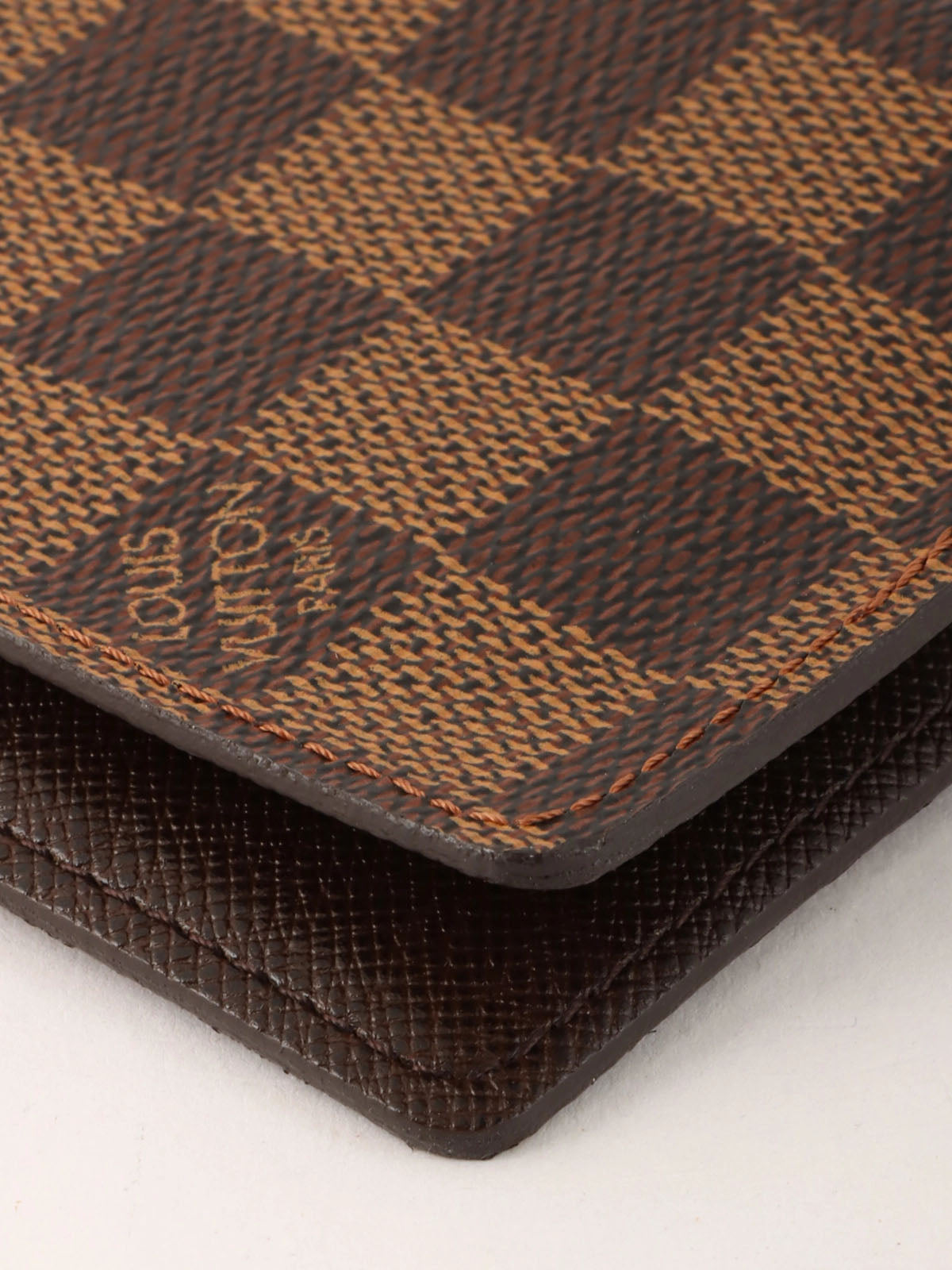 2009年製 キャンバスダミエアジェンダポッシュ ブラウン