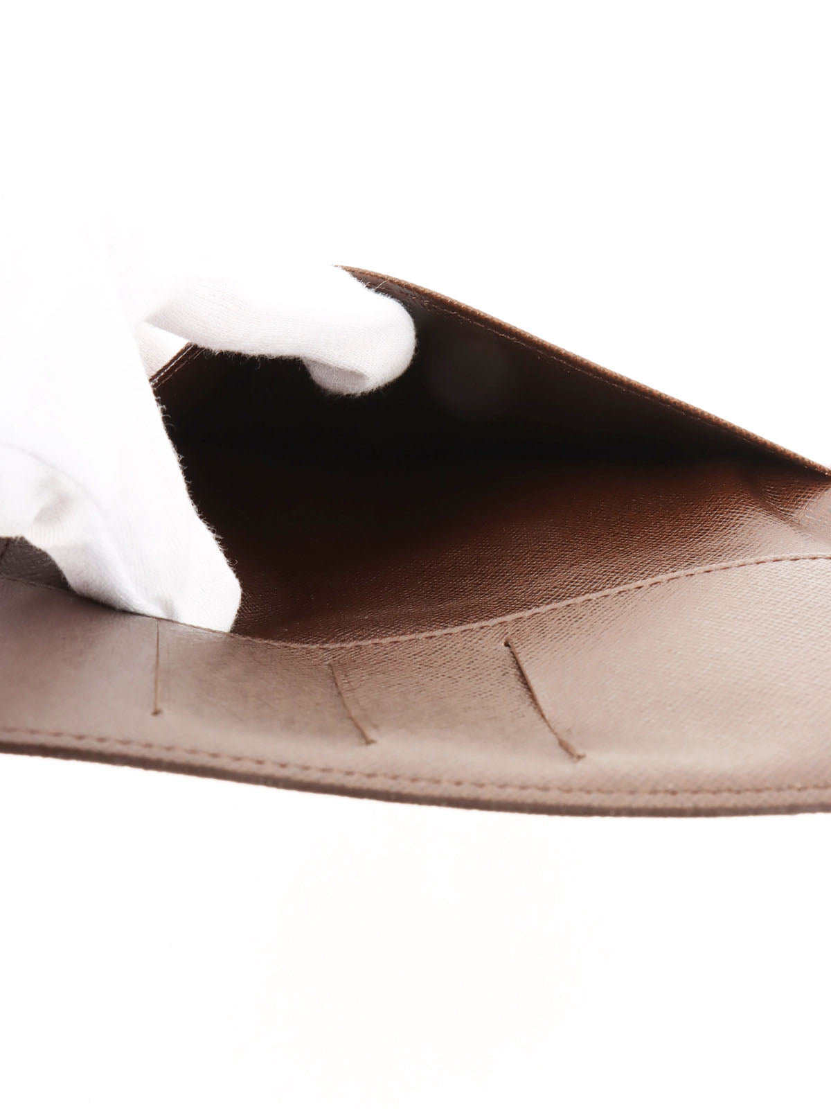 2009年製 キャンバスダミエアジェンダポッシュ ブラウン