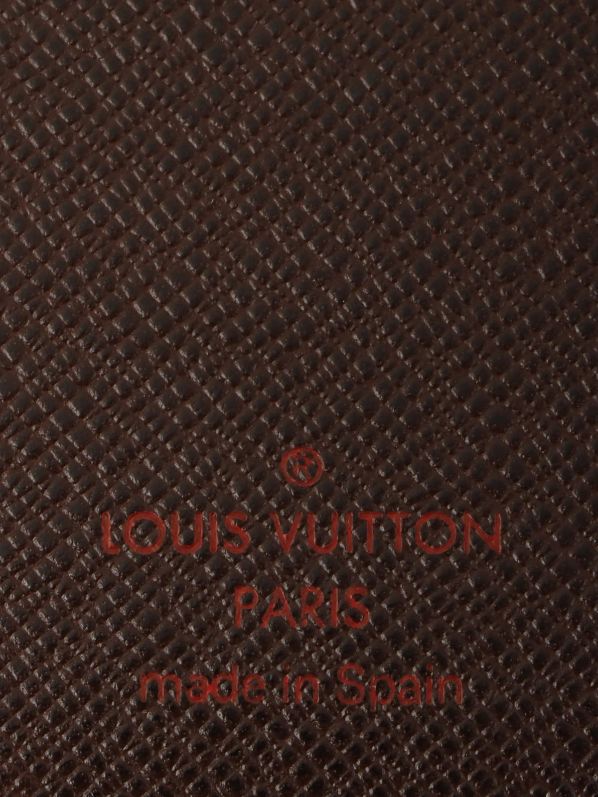2009 年 Damier Agenda Poche 帆布棕色