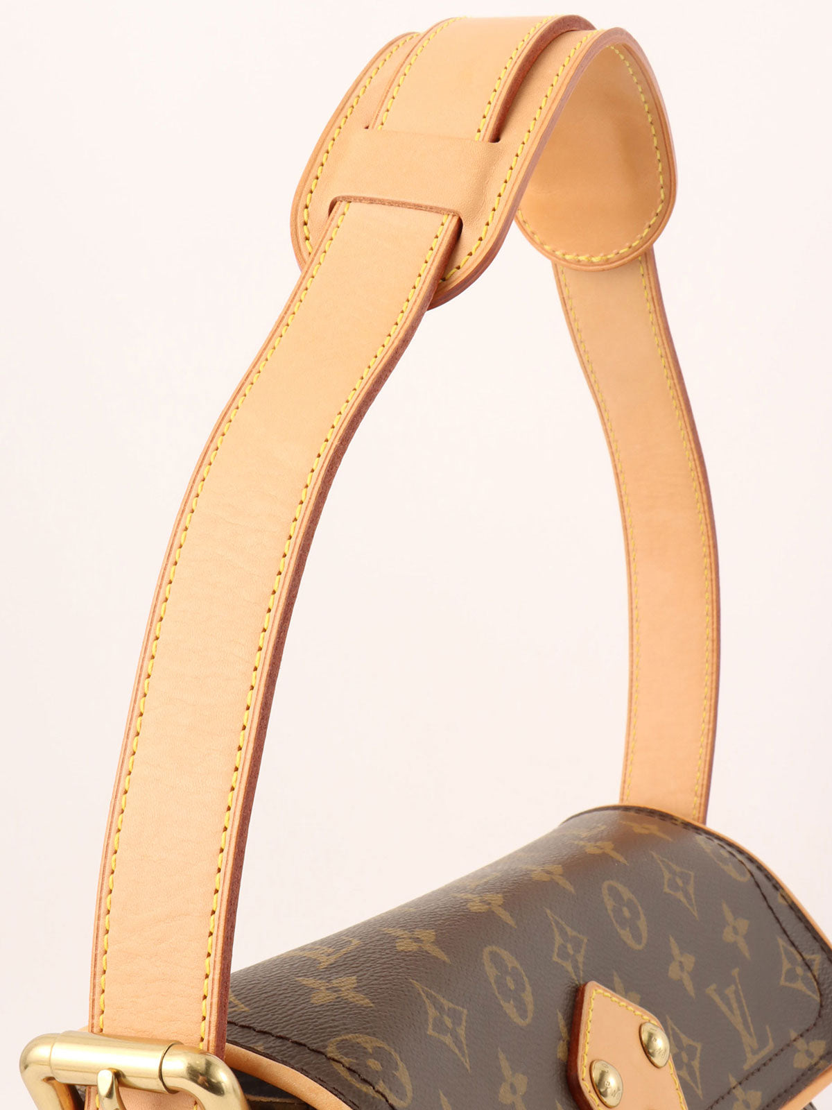 2008 Monogram Hudson Canvas PM Brown